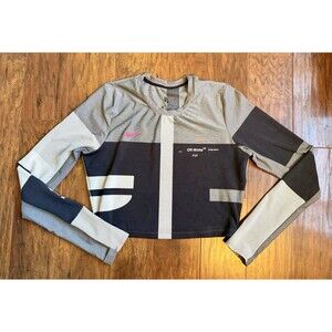Nike X Off White Women’s Long Sleeve Workout Crop Medium
